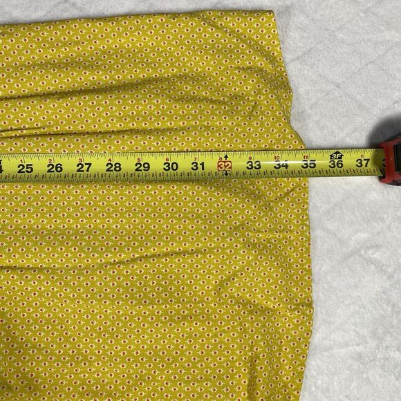 Old Navy Pintuck Yellow Ditzy Floral Summer Mini Dress Side Zip Women's Petite L - Picture 6 of 6